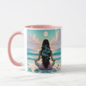 Harmonie der Meditation am Strand Tasse (Links)