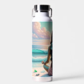 Harmonie der Meditation am Strand Trinkflasche (Vorne)