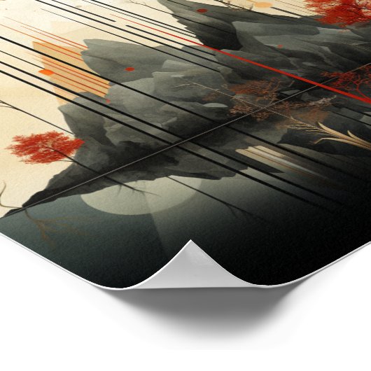 Harmonie der Natur: Szenen der Stille Poster (Ecke)