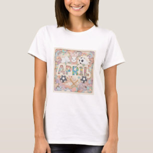 Harmonie der Pastelltöne in Schichten: Die Kunst v T-Shirt