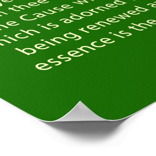 Harmonie der Wissenschaft Religion Poster (Ecke)