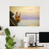 Harmonie des Abends des Meeres von Alphonse Osbert Poster (Heimbüro)