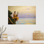Harmonie des Abends des Meeres von Alphonse Osbert Poster (Küche)