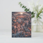 Harmonie des Tierreichs Postkarte (Stehend Vorderseite)