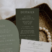 HARMONIE | Details zur Olive Green Wedding Card Einladung