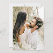 HARMONIE | Details zur Olive Green Wedding Foto Ca Einladung (Rückseite)