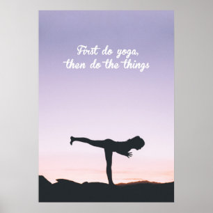 Harmonie durch Bewegung Poster
