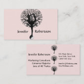 Harmonie-, Friedens-und Balancen-Yoga-Baum Visitenkarte (Vorne/Hinten)