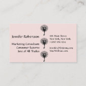 Harmonie-, Friedens-und Balancen-Yoga-Baum Visitenkarte (Rückseite)