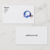 Harmonie gerade aus Reichweite, Enso heraus Visitenkarte (Vorne/Hinten)