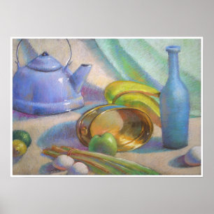 Harmonie im Blau Poster