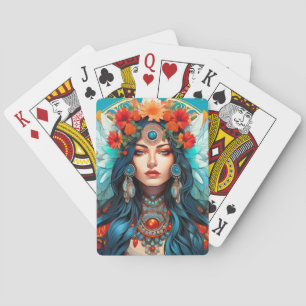 Harmonie im Kulturerbe - Jugendstil-Design Spielkarten