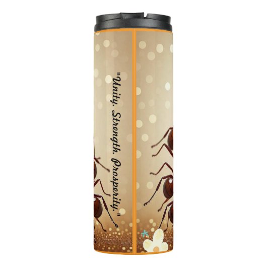 "Harmonie in Aktion" Thermosbecher (Rückseite)