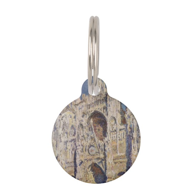 Harmonie in Blau und Gold Claude Monet Haustiermarke (Vorderseite)