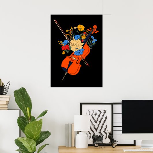 Harmonie in Bloom Poster (Heimbüro)