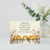 Harmonie in Bloom Postkarte (Stehend Vorderseite)