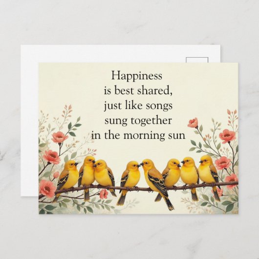 Harmonie in Bloom Postkarte (Vorne/Hinten)