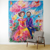 Harmonie in Bloom Wandteppich (Beispiel)