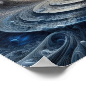 Harmonie in Chaos - Abstrakte Kunst - Surreal Digi Poster (Ecke)