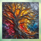 Harmonie in Decay Window Cling Fensteraufkleber (Blatt 3)