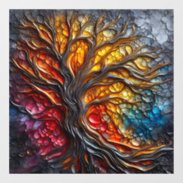 Harmonie in Decay Window Cling Fensteraufkleber