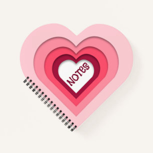 Harmonie in den Herzen: Eine Papercut-Liebe Notizblock