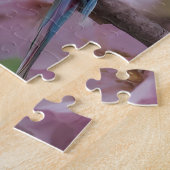 Harmonie in der Ferne: Blau und Gelb Puzzle (Seite)