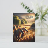 Harmonie in der Natur: Aardwolf erstarrt auf dem F Postkarte (Stehend Vorderseite)