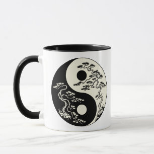 Harmonie in der Natur Yin Yang Bonsai-Bäume Tasse