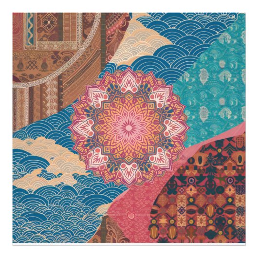 Harmonie in Diversity: Ein Rätsel kultureller Fusi Fotodruck (Vorne)