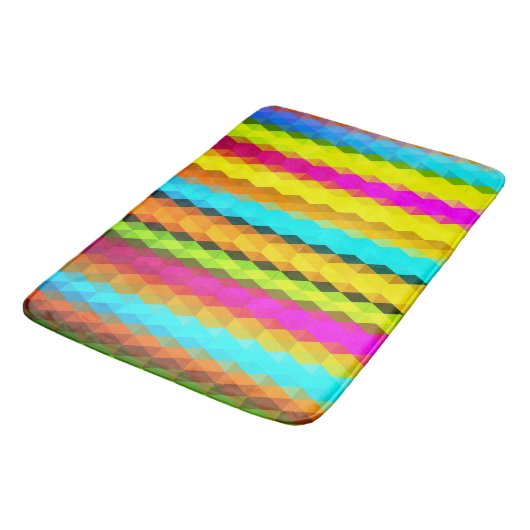 Harmonie in Farbe: Mix Farbe Badematte (Schrägansicht)