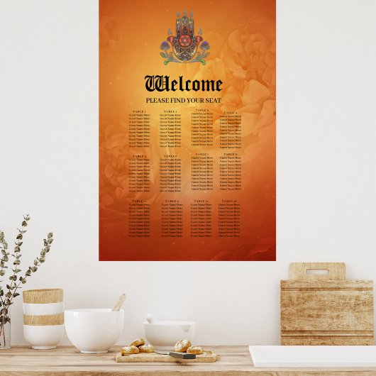 Harmonie in Farbe und Form Poster (Küche)