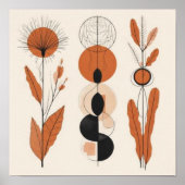 Harmonie in Form – Neutrale Abstrakte Komposition Poster (Vorne)