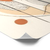 Harmonie in Form – Neutrale abstrakte Komposition Poster (Ecke)