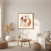 Harmonie in Form – Neutrale abstrakte Komposition Poster