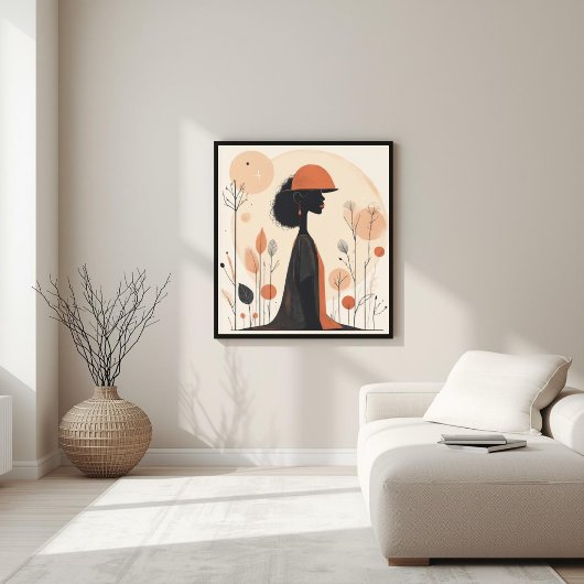 Harmonie in Form – Neutrale abstrakte Komposition Poster