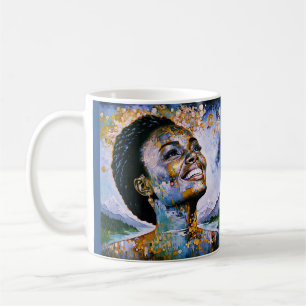 "Harmonie in Gold und Himmel" Kaffeetasse