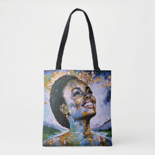 "Harmonie in Gold und Himmel" Tasche