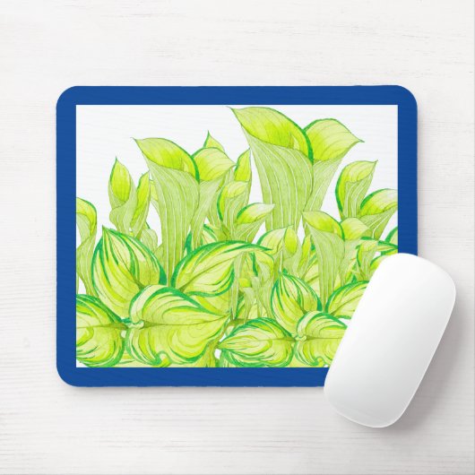 "Harmonie in Grün" auf einem Mauspad (Mit Mouse)