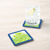 "Harmonie in Grün" auf einem Untersetzer-Set Getränkeuntersetzer (Rechte Seite)