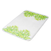 "Harmonie in Grün" auf einer Badematte (Schrägansicht)