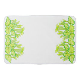 "Harmonie in Grün" auf einer Badematte