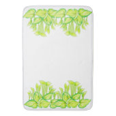 "Harmonie in Grün" auf einer Badematte (Vorderseite Vertikal)