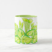 Harmonie in Grün auf einer Combo-Tasse Tasse (Zentrum)