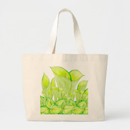 "Harmonie in Grün" auf einer Jumbo-Tasche Jumbo Stoffbeutel
