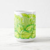Harmonie in Grün auf einer klassischen Tasse (Mittel)