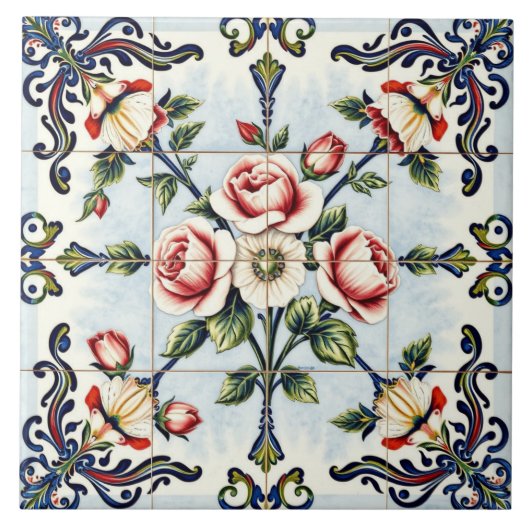 Harmonie in Rosen Fliese (Vorderseite)