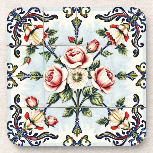 Harmonie in Rosen Untersetzer (Vorderseite)