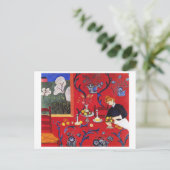 Harmonie in Rot, Matisse Postkarte (Stehend Vorderseite)