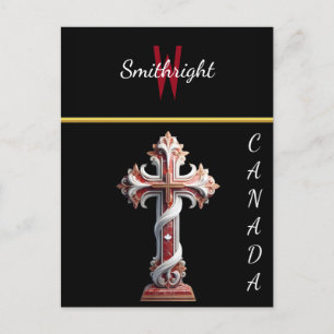 Harmonie in Rot und Weiß Postkarte